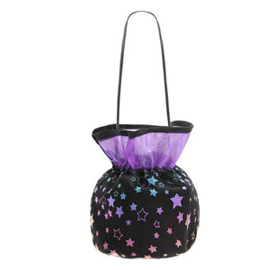 Witch Halloween Long Sleeve Long Sleeve Dress Costume with bag - Purple - Fox Baby & Co