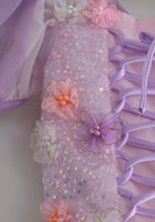 Load image into Gallery viewer, Whimsical Rapunzel Floral Princess Dress 💜🌸 - Fox Baby &amp; Co
