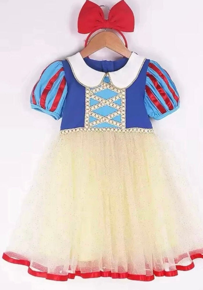 Enchanted Snow White Princess Birthday Party Dress Costume & Headband - Fox Baby & Co