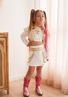 Load image into Gallery viewer, Kids Girls kpop Style Demon Hunter Rumi Mira Costume Skirt &amp; Top 2 Piece Set - Fox Baby &amp; Co
