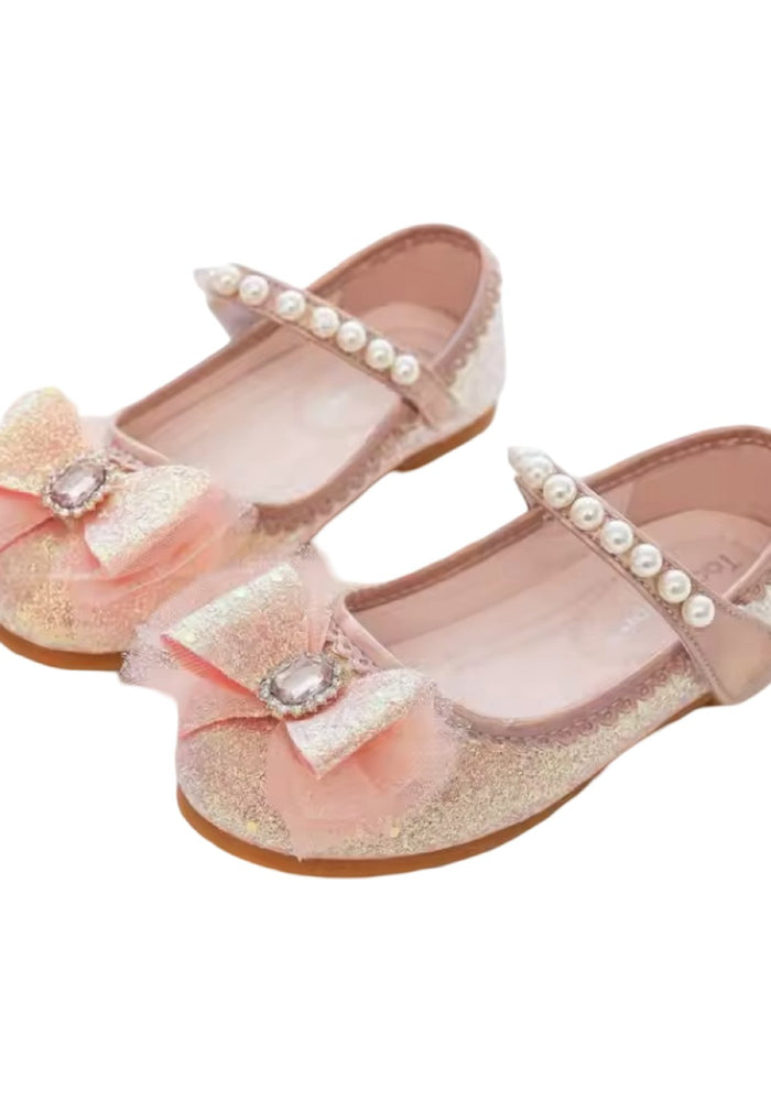 New Enchanted Princess Birthday Girl Sparkle Bow Mary Jane Shoe (pre order) - Fox Baby & Co