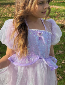 Rapunzel Butterfly Princess Party Puff Sleeve Dress Costume - Fox Baby & Co