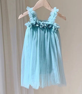 Florence Floral Birthday Tulle Dress (pre order) - Fox Baby & Co