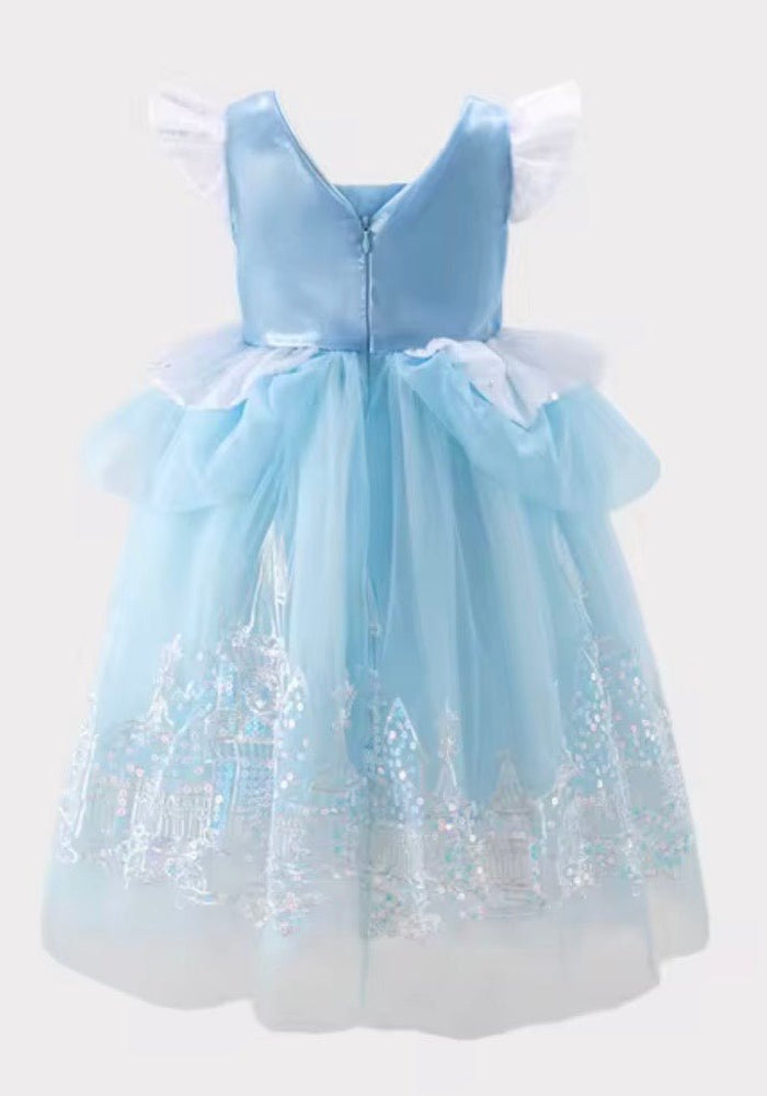 Cinderella Enchanted Castle Luxe Dress & Gloves - Fox Baby & Co