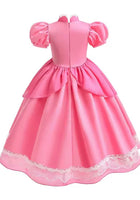 Load image into Gallery viewer, Princess Peach Inspired Lace Luxe Dress &amp; Accessories Set 🍑👑✨ - Fox Baby &amp; Co
