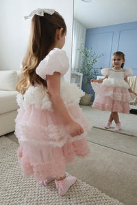 Kid little girl Fairytale Birthday Tulle Dress - Pink - Fox Baby & Co