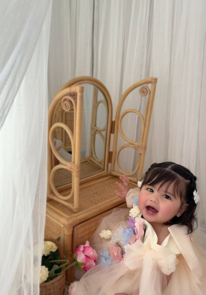 Primrose Butterfly Luxe Little Girls Tulle Dress - Lemon (pre order) - Fox Baby & Co