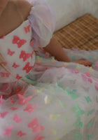 Load image into Gallery viewer, Bella Butterfly Flower Girl Kids Puff Sleeve Luxe Party Dress - Rainbow - Fox Baby &amp; Co
