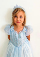 Load image into Gallery viewer, Blue Snowflake Elsa Princess Party Dress Costume - Fox Baby &amp; Co
