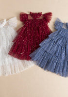 Load image into Gallery viewer, Enchanted Tulle Christmas Tulle Dress - Navy
