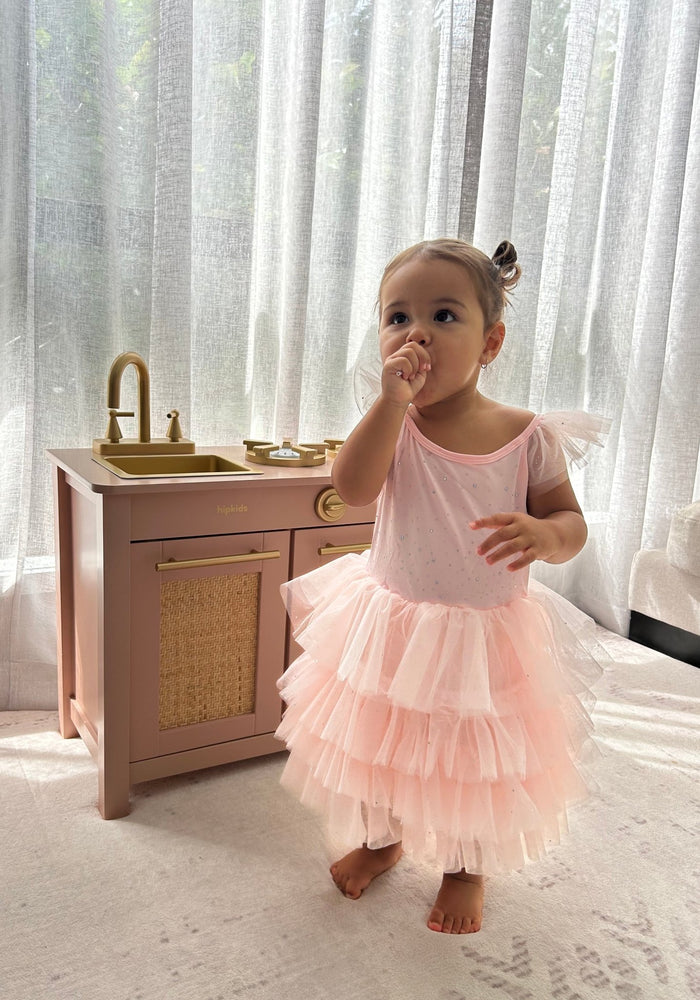 Ballerina Sequins Sparkle Tulle Tutu Dress - Pink - Fox Baby & Co