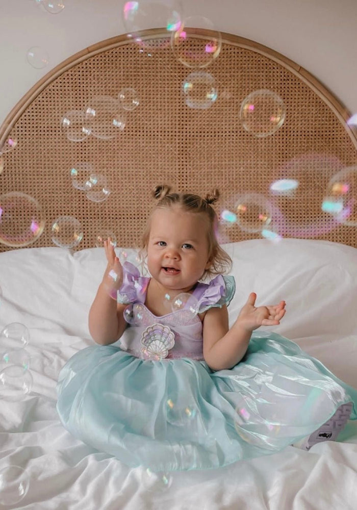 Seashell Mermaid Girls Birthday Party Dress - Fox Baby & Co