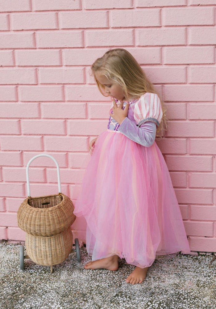 Enchanted Rapunzel Purple Princess Long Sleeve Party Dress Costume - Fox Baby & Co