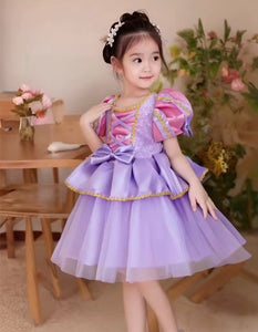 Mini Baby Rapunzel Luxe Princess Birthday Party Dress - Fox Baby & Co