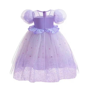Rapunzel Butterfly Princess Party Puff Sleeve Dress Costume - Fox Baby & Co