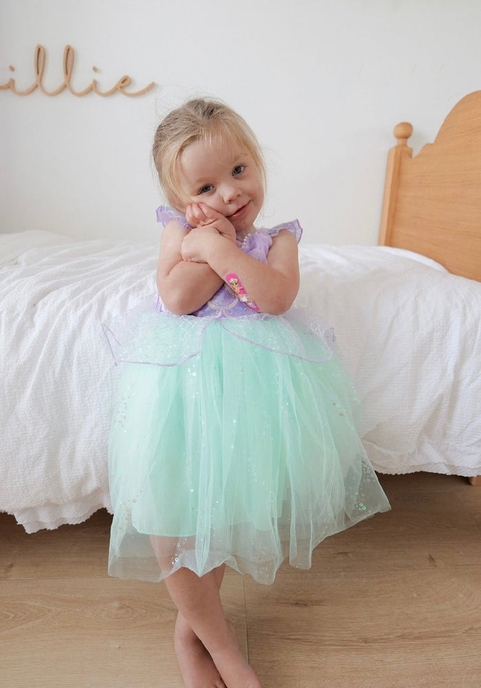 Shimmer Mermaid Princess Party Dress - Fox Baby & Co