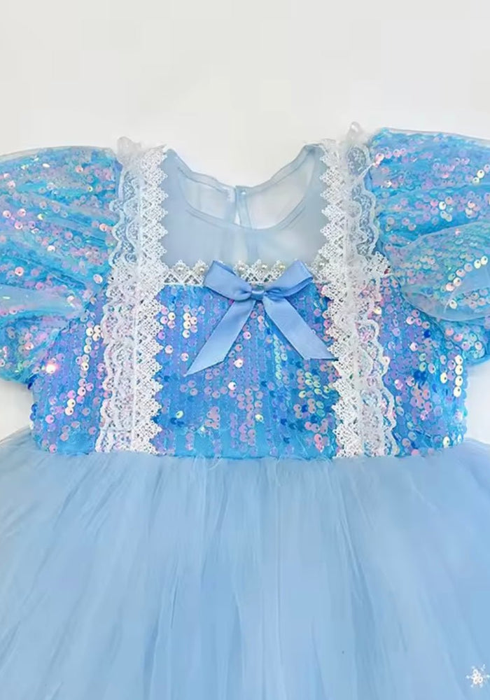 Enchanting Royal Princess Dress Costume & Tulle Bow Clip - Fox Baby & Co