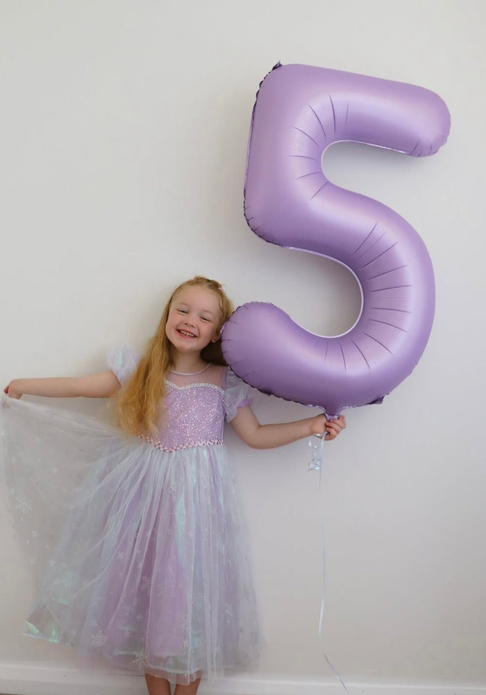 Purple Shimmer Princess Party Dress Costume & Jewellery Set - Fox Baby & Co