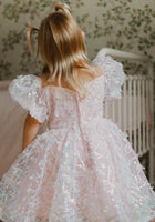Load image into Gallery viewer, Kids girls Enchanted Dreams Butterfly Sequins Tulle Dress - Pink (pre order)
