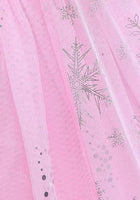 Load image into Gallery viewer, Pink Snowflake Princess Birthday Party Dress Costume with cape
