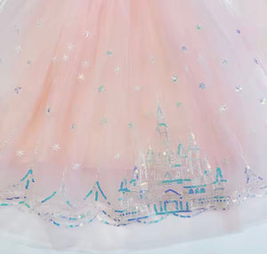 Enchanting Royal Princess Dress Costume & Tulle Bow Clip - Fox Baby & Co