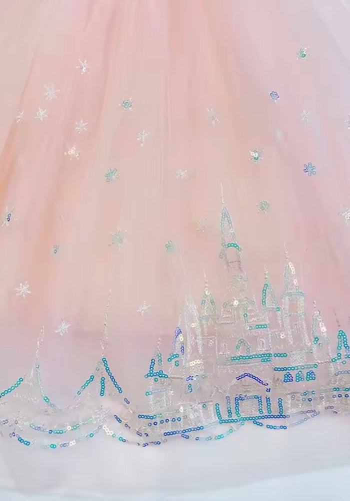 Enchanting Royal Princess Dress Costume & Tulle Bow Clip - Fox Baby & Co