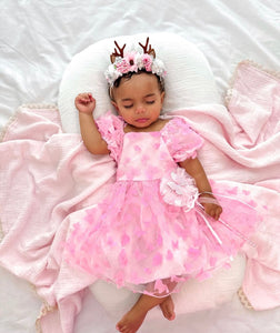 Kids little girls Pandora Butterfly Tulle Dress - Pink - Fox Baby & Co