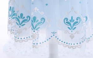 Snow Queen Princess Birthday Party Dress Costume with cape