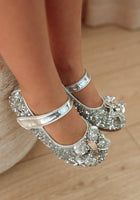 Load image into Gallery viewer, Little Princess Birthday Girl Sparkle Bow Mary Jane Shoe (pre order) - Fox Baby &amp; Co
