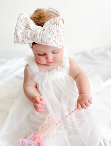 Kids little girls Pixie Butterfly Tulle Dress - White