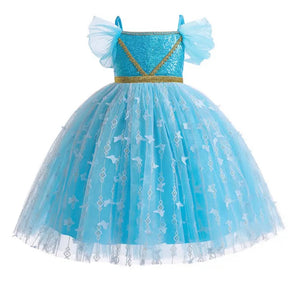 Little Genie Blue Princess Birthday Party Dress Costume (pre order)