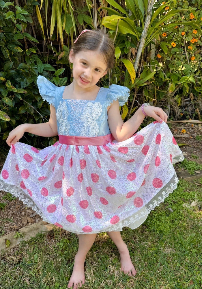 Little Bo Peep Inspired Dress Costume with Headband - Fox Baby & Co