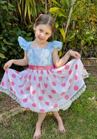 Load image into Gallery viewer, Little Bo Peep Inspired Dress Costume with Headband - Fox Baby &amp; Co
