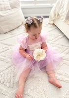 Load image into Gallery viewer, Whimsical Rapunzel Princess Puff Sleeve Party Dress Costume - Fox Baby &amp; Co

