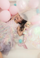 Load image into Gallery viewer, Mermaid Rainbow Bow Princess Party Dress - Fox Baby &amp; Co
