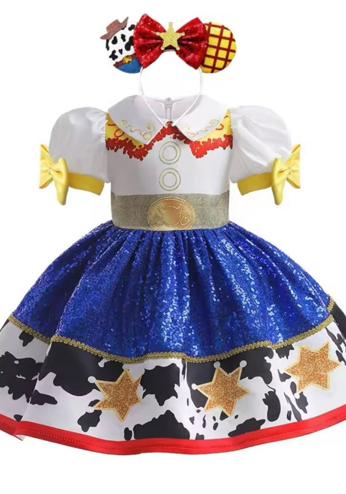 Jessie Cowgirl Princess Costume Dress & Headband (pre order) - Fox Baby & Co