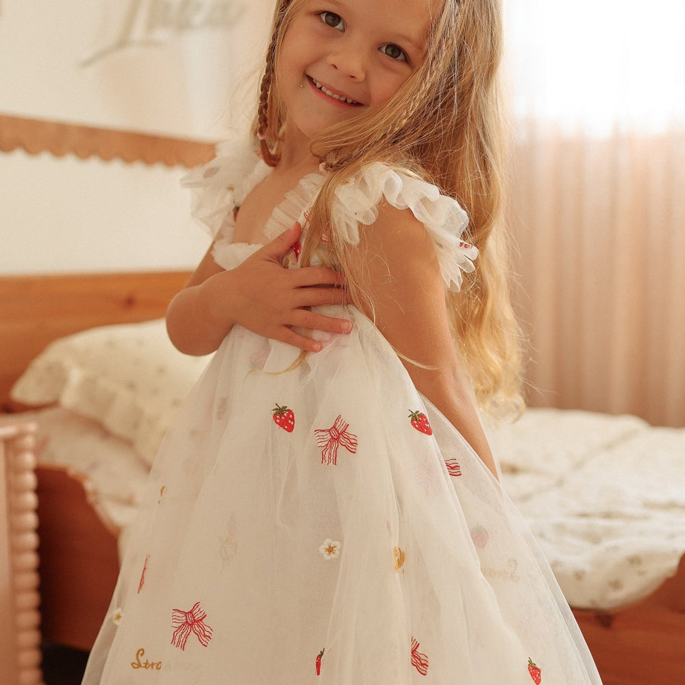 New Arabella Fairy Tulle Dress - Strawberry Cupcake - Fox Baby & Co