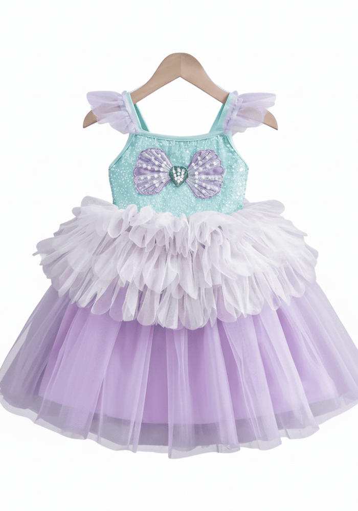 Rainbow Mermaid Luxe Princess Birthday Party Dress - Fox Baby & Co