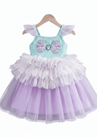 Load image into Gallery viewer, Rainbow Mermaid Luxe Princess Birthday Party Dress - Fox Baby &amp; Co
