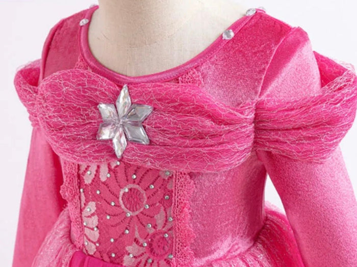Pink Aurora Butterfly Long Sleeve Princess Party Dress Costume - Fox Baby & Co