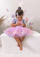 Load image into Gallery viewer, Violet Princess Birthday Tutu
