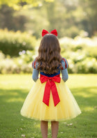 Load image into Gallery viewer, Enchanted Snow White Princess long Sleeve Dress Costume &amp; Headband - Fox Baby &amp; Co
