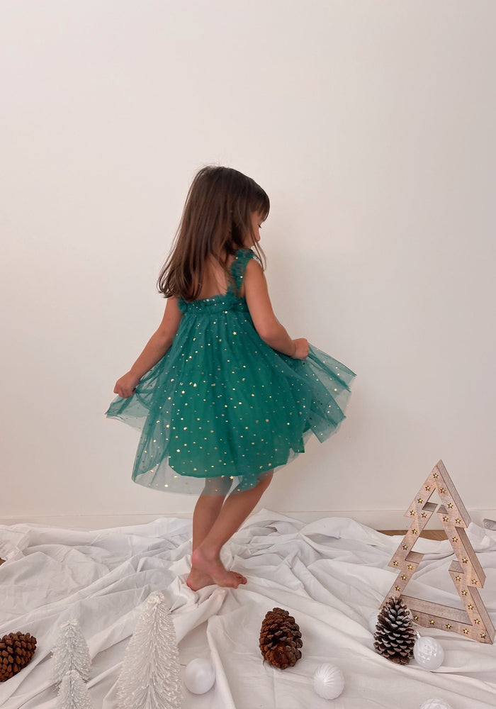 Little Girls Christmas Sparkle Tulle Dress (pre order) - Fox Baby & Co