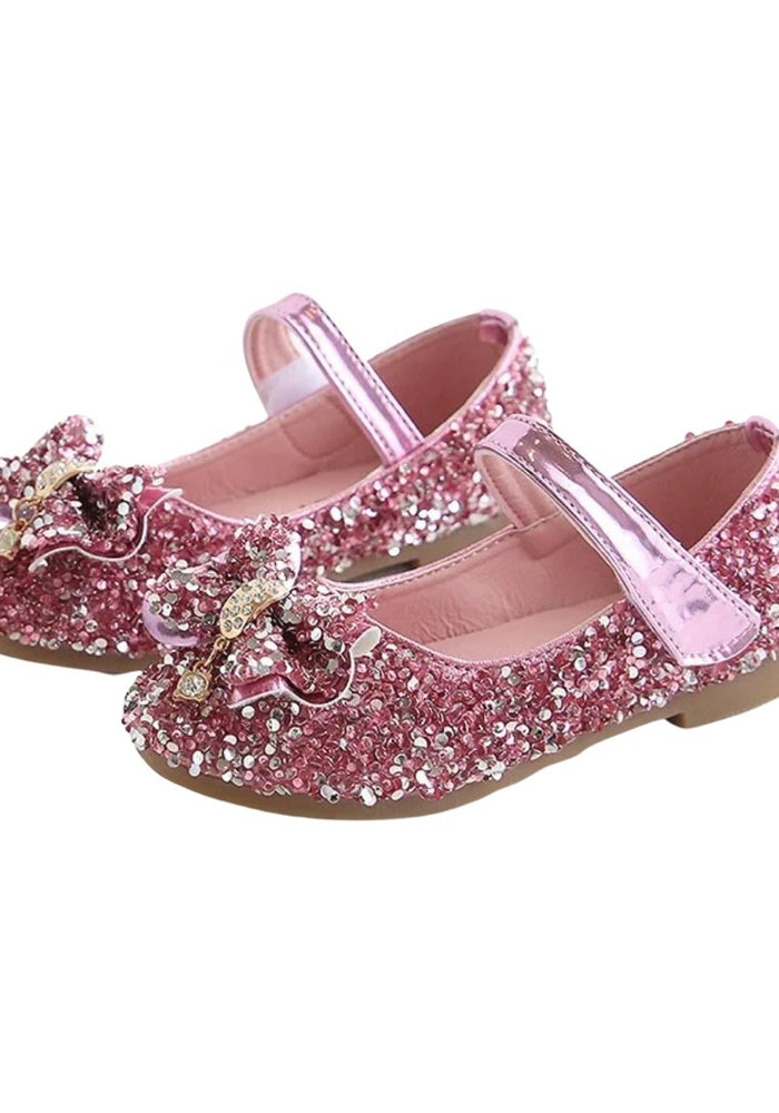 Little Princess Birthday Girl Sparkle Bow Mary Jane Shoe (pre order) - Fox Baby & Co