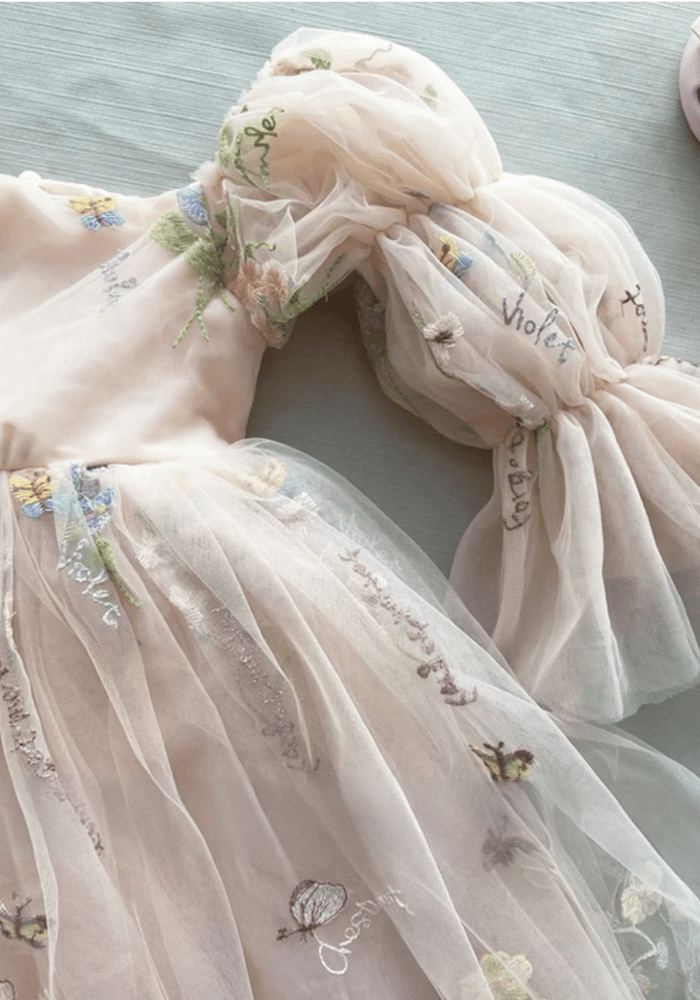 Flowergirl Fairy Wonderland Long Sleeve Luxe Tulle Dress - Pink (pre order) - Fox Baby & Co