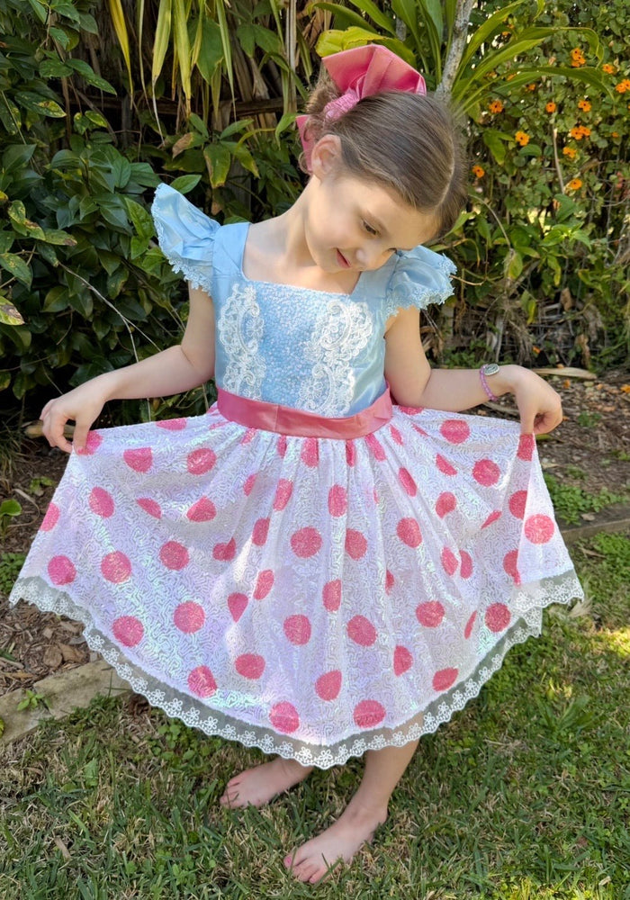 Little Bo Peep Inspired Dress Costume with Headband - Fox Baby & Co