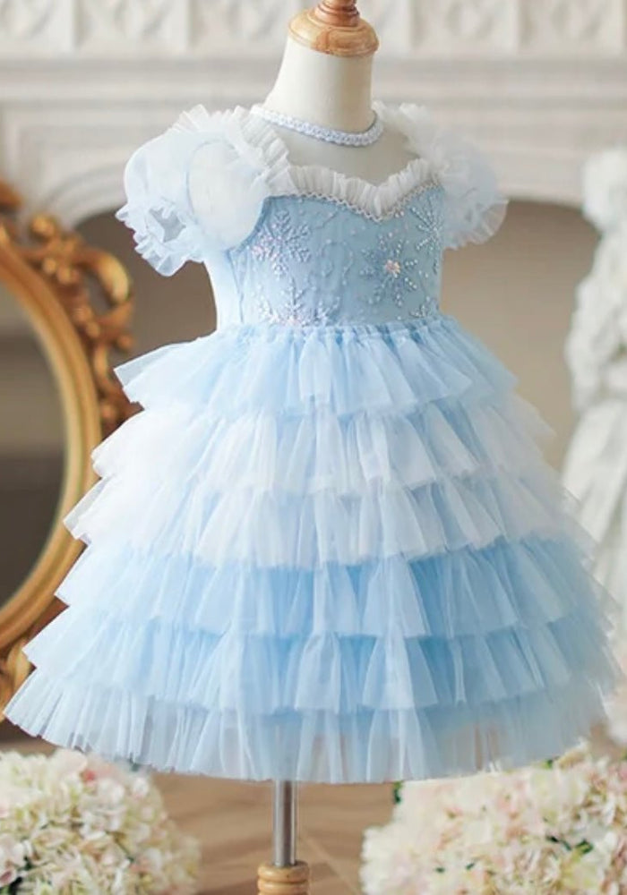Kid little girl Snowflake Fairy Princess Dress - Fox Baby & Co