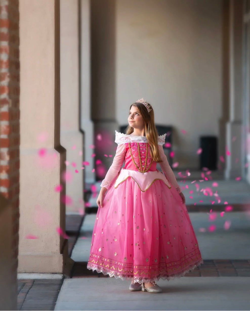 Aurora Pink Princess Long Sleeve Party Dress Costume - Fox Baby & Co