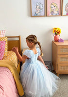 Load image into Gallery viewer, Blue Snowflake Elsa Princess Party Dress Costume - Fox Baby &amp; Co
