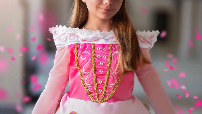 Aurora Pink Princess Long Sleeve Party Dress Costume - Fox Baby & Co